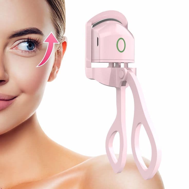Curvex Elétrico Recarregável USB-C Térmico Cílios Rosa