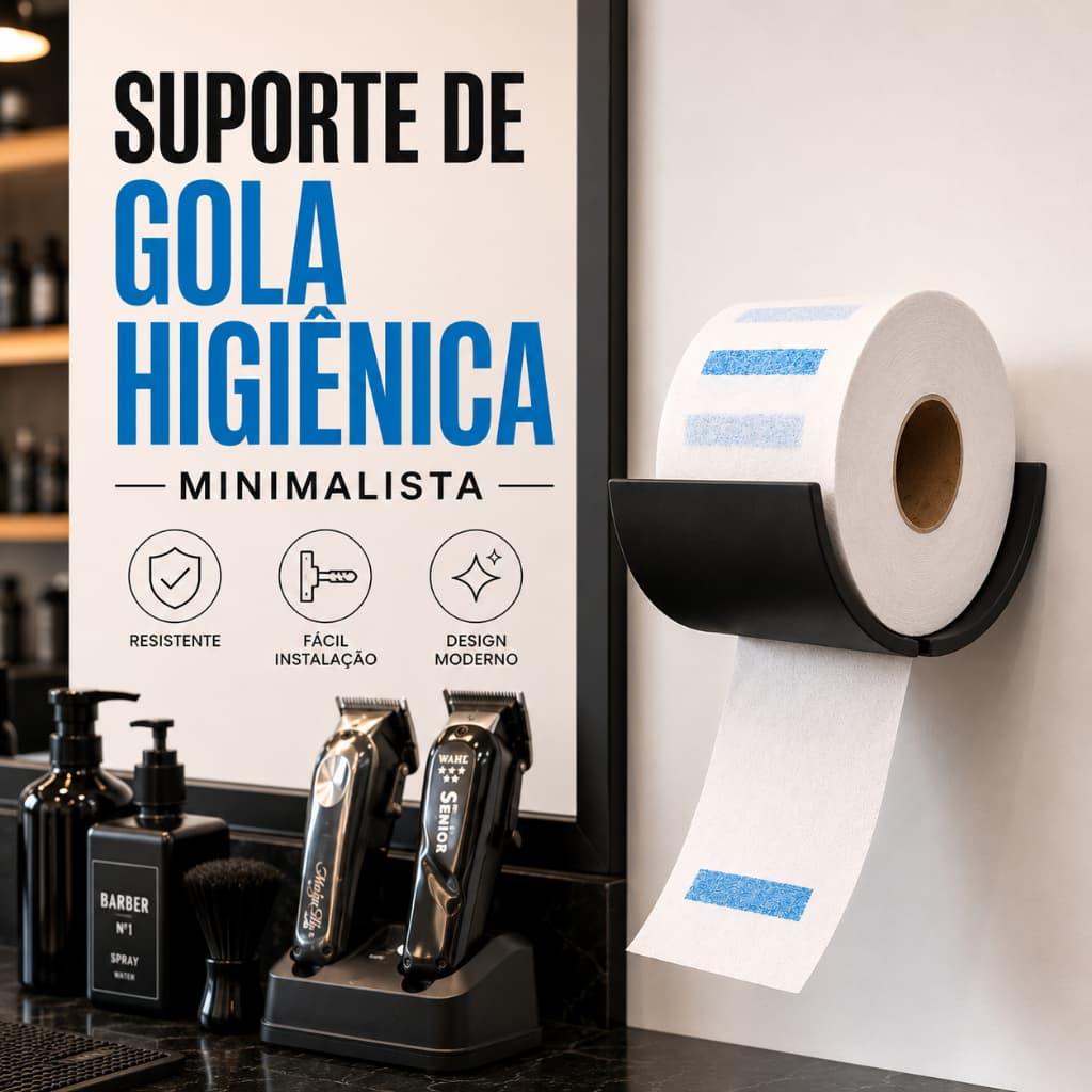 Dispenser Gola Higiênica para Barbeiros Profissional - Organização Profissional