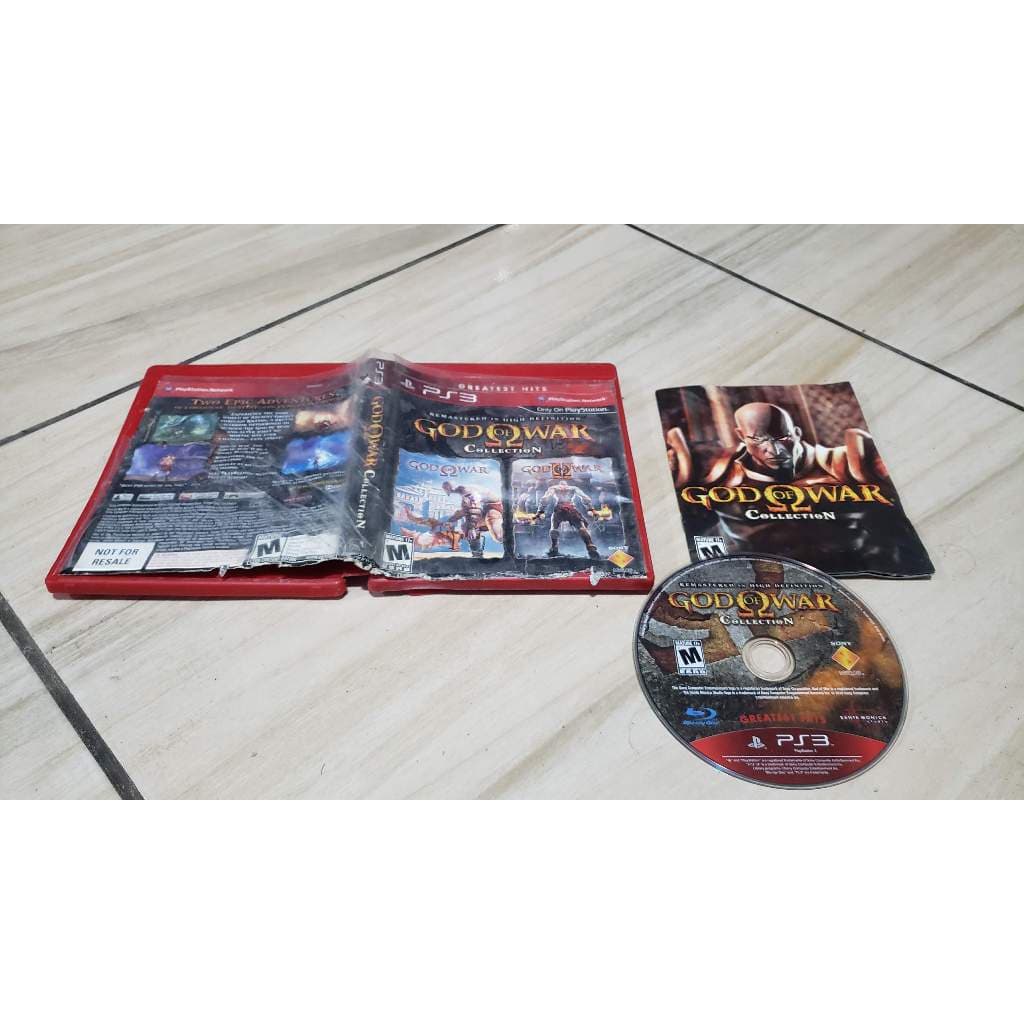 God Of War Collection Ps3 Caixa E Manual Com Detalhes. N566