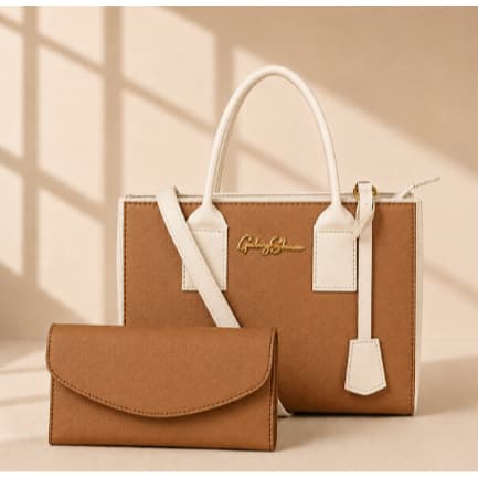 Kit bolsa feminina GS Bicolor Transversal Feminina Tradicional