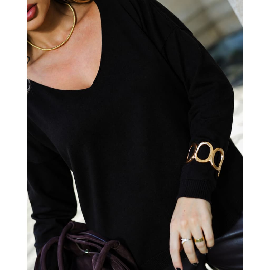 Blusa Ampla Modal Decote V Bem Levinha