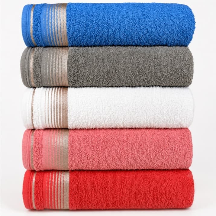 Kit 05 Toalhas Banho Luxo Grande Felpuda Macia 100% Algodão 80 x 150 cm