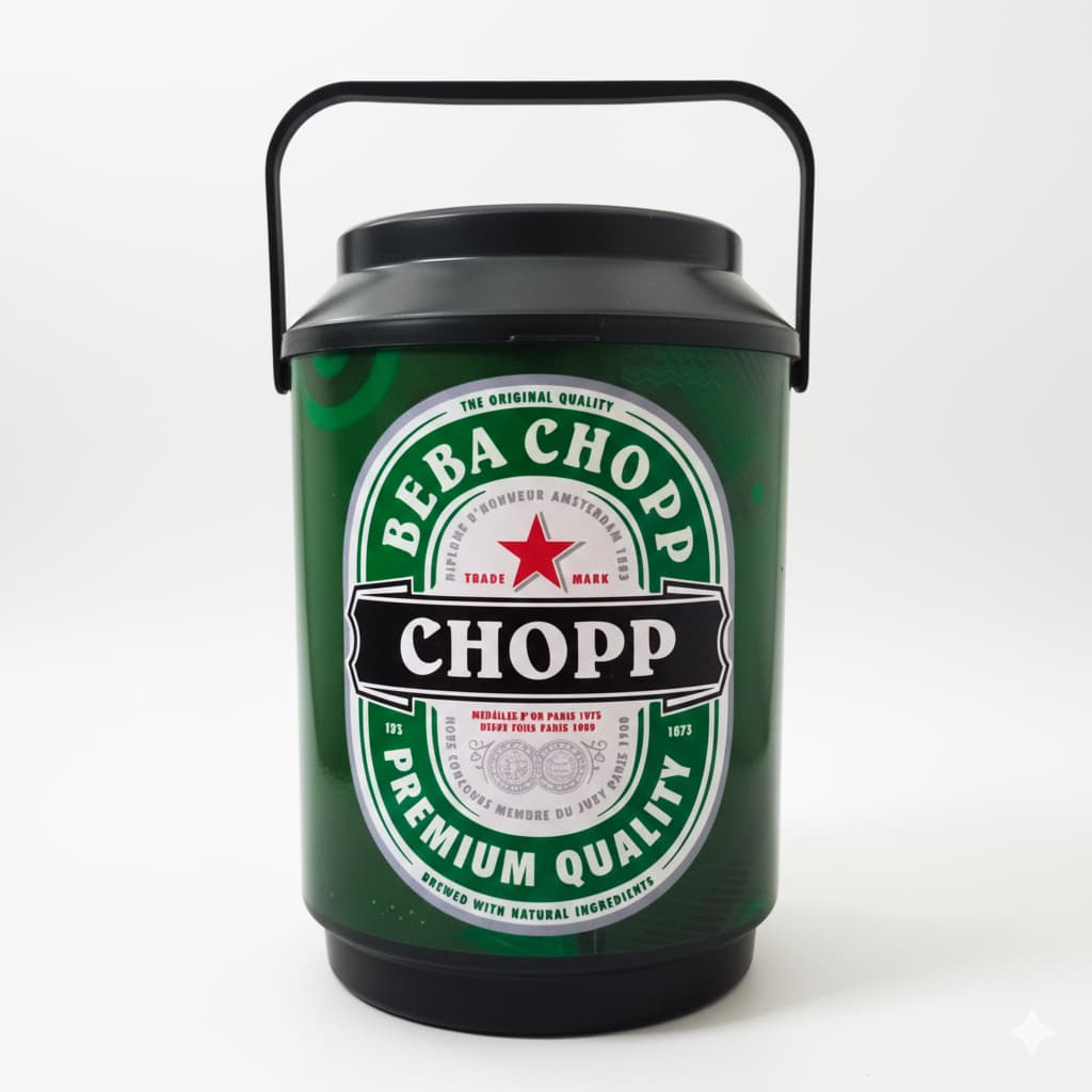 Cooler Térmico Caixa Térmica Decorado Pequeno Para 10 Latas com Alça
