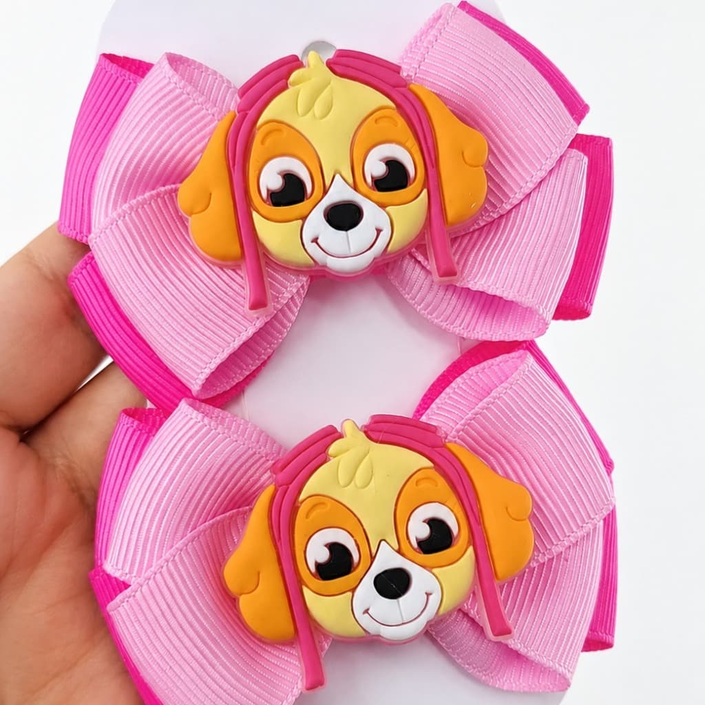 Laços de cabelo infantil menina Skye Duplinha pronta entrega