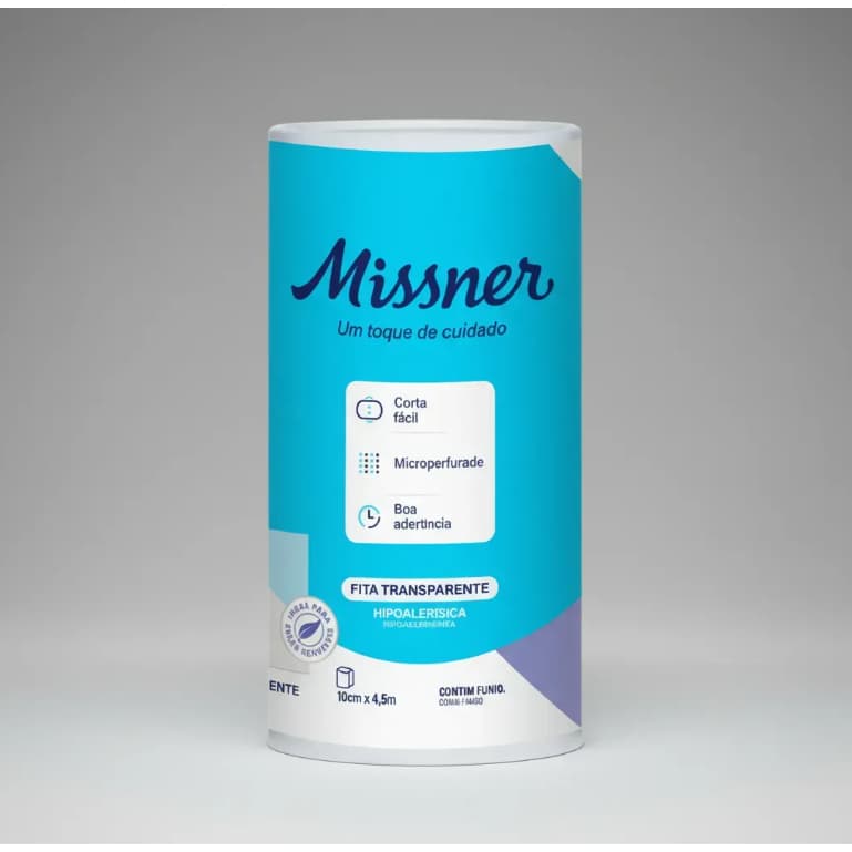 Fita Transparente Microperfurada 10cmx4,5m - Missner