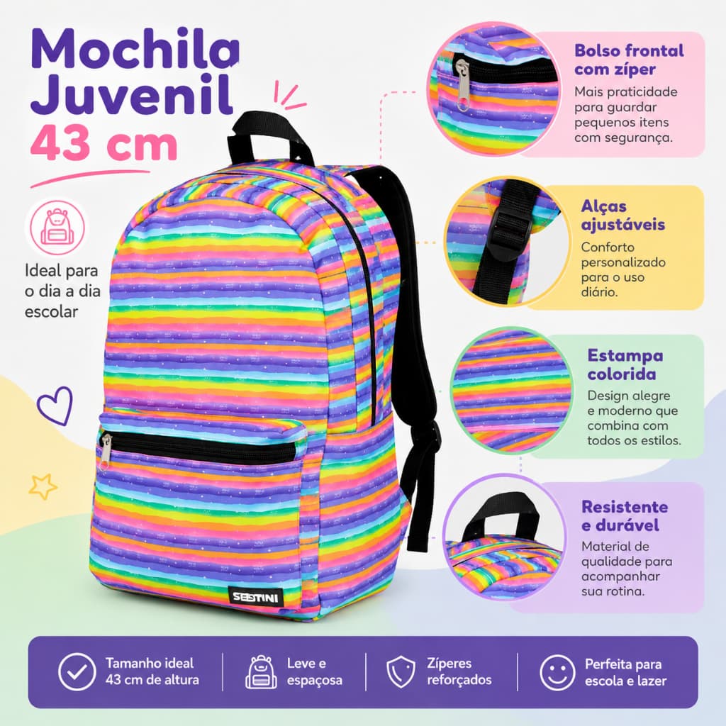 Mochila Bolsa Escolar Barata Trabalho Mala Basica Unissex