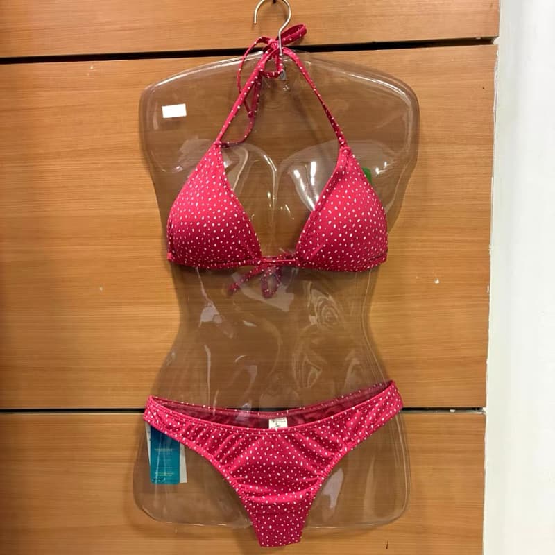 Biquíni Carol Gava modelo cortininha - rosa pink - fio dental - TAM G