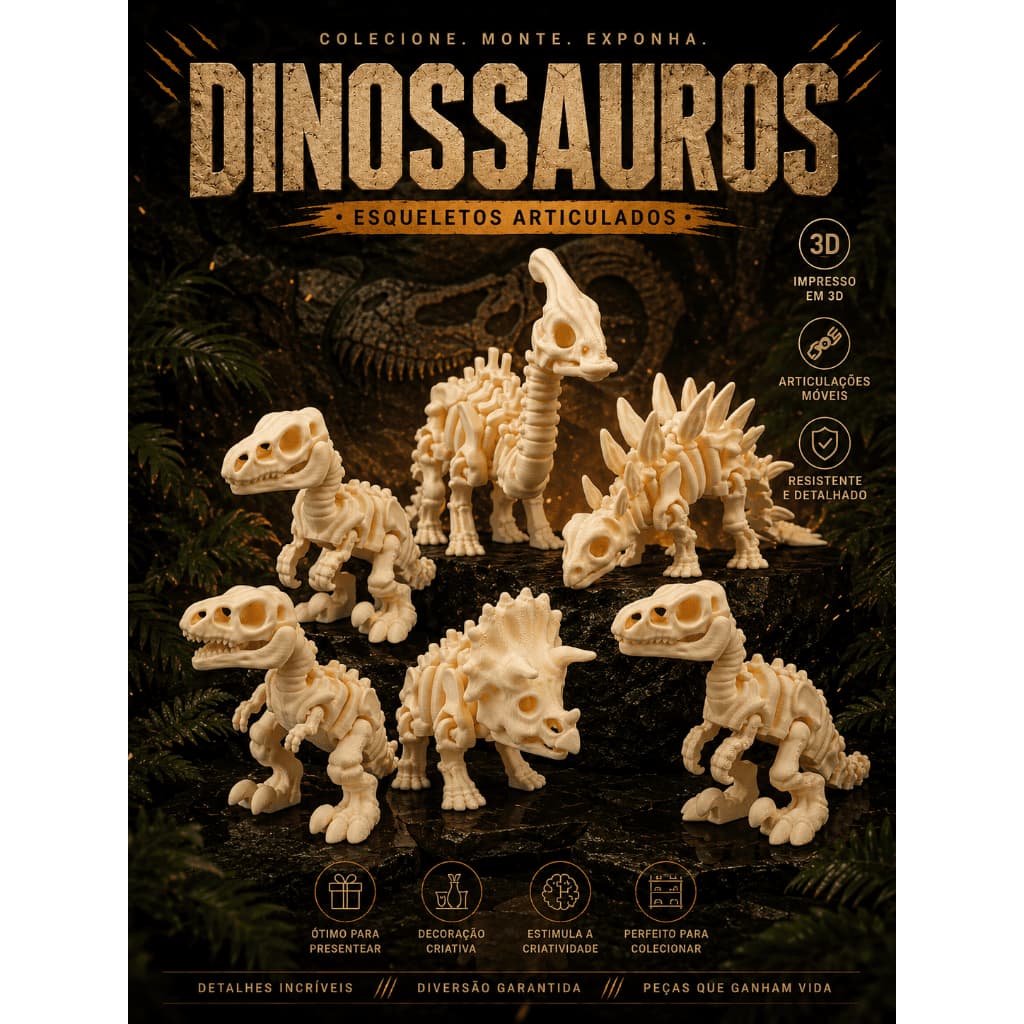 Brinquedo Dinossauro Articulado T-Rex - Articulações Realistas e Design Robusto