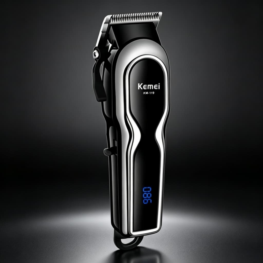 Maquina De Cortar Cabelo Profissional Kemei Km 119