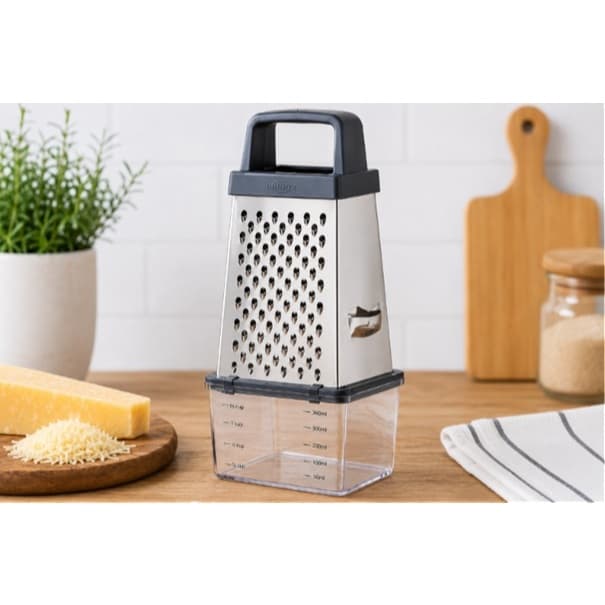 Ralador 4 Faces com Coletor Brinox Top Pratic 20,5 cm Aço Inox