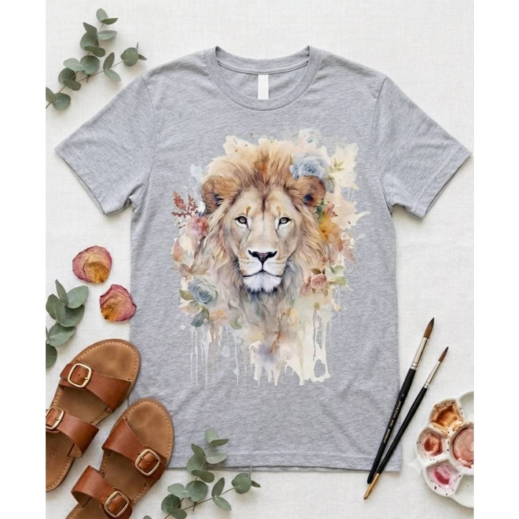 CAMISETA T-SHirt FEMININA PLUS DO P AO G3 ESTAMPADO LEOAO