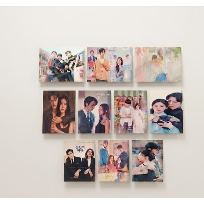 Kit 10 Quadros Decorativo Série Dorama Decoração Séries
