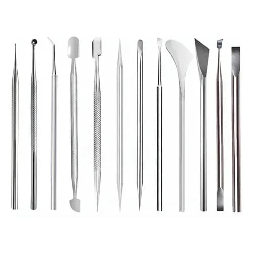 Kit Completo Com 12 Instrumentos Para Manicure Slim