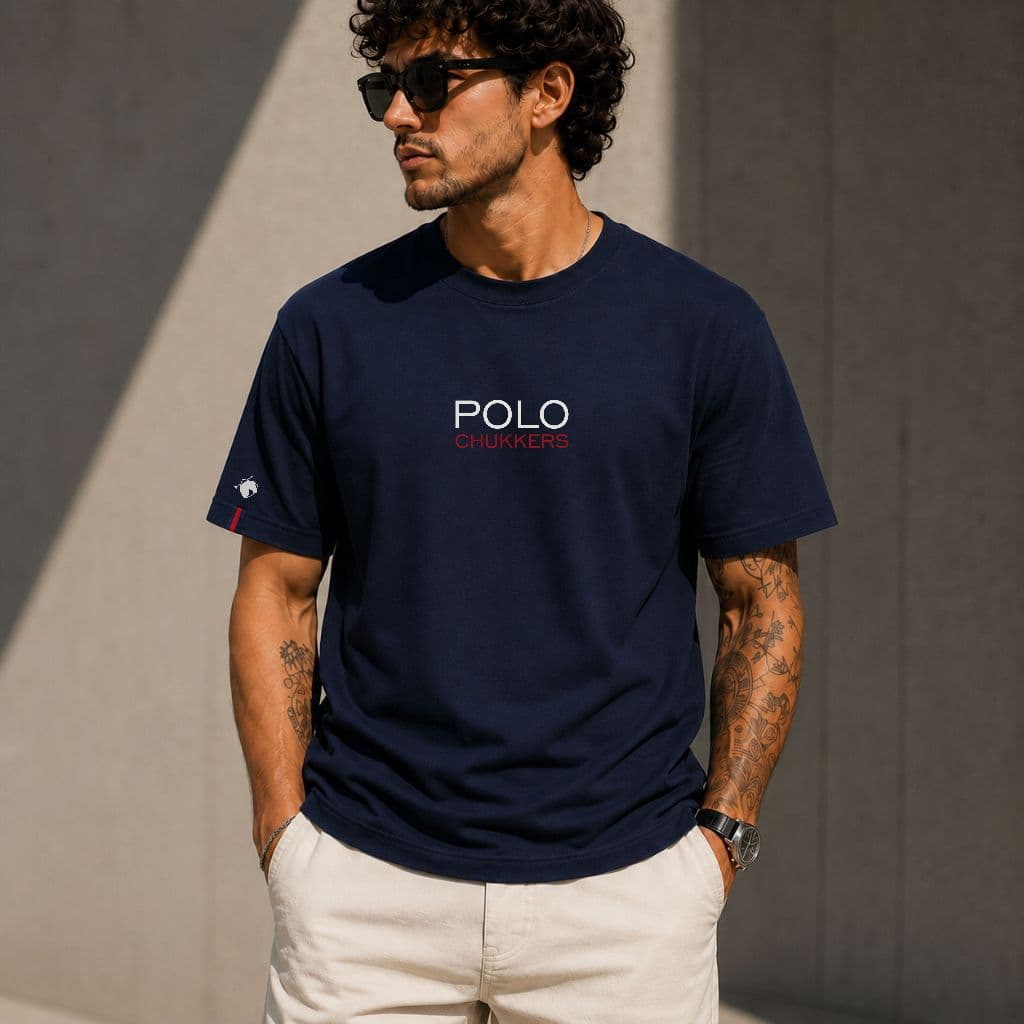 Camisa Camiseta Masculina Polo Chukkers Alto Estilo Confortável 100% Algodão Peruano Premium Cores