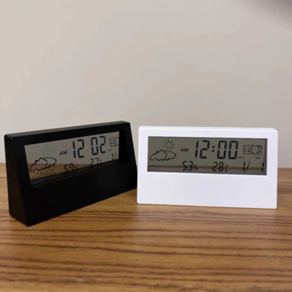 Relogio despertador digital mesa sortido led alarme moderno compacto display casa