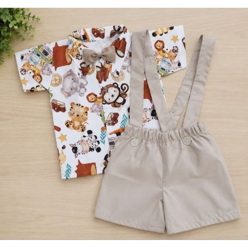 Roupa Safari Conjunto Temático Menino Festa