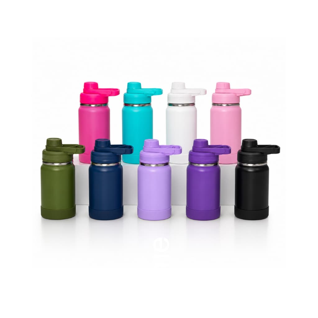 Garrafa Térmica Inox 350ml Com Alça Fixa Bebidas Quentes e Frias