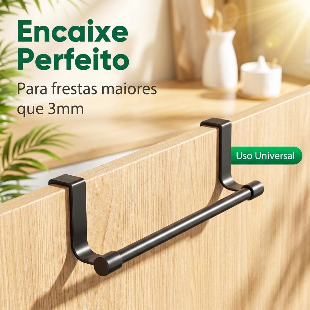Porta Toalheiro de Porta Multiuso Guarda Toalha Facial e Pano Limpar Pratos