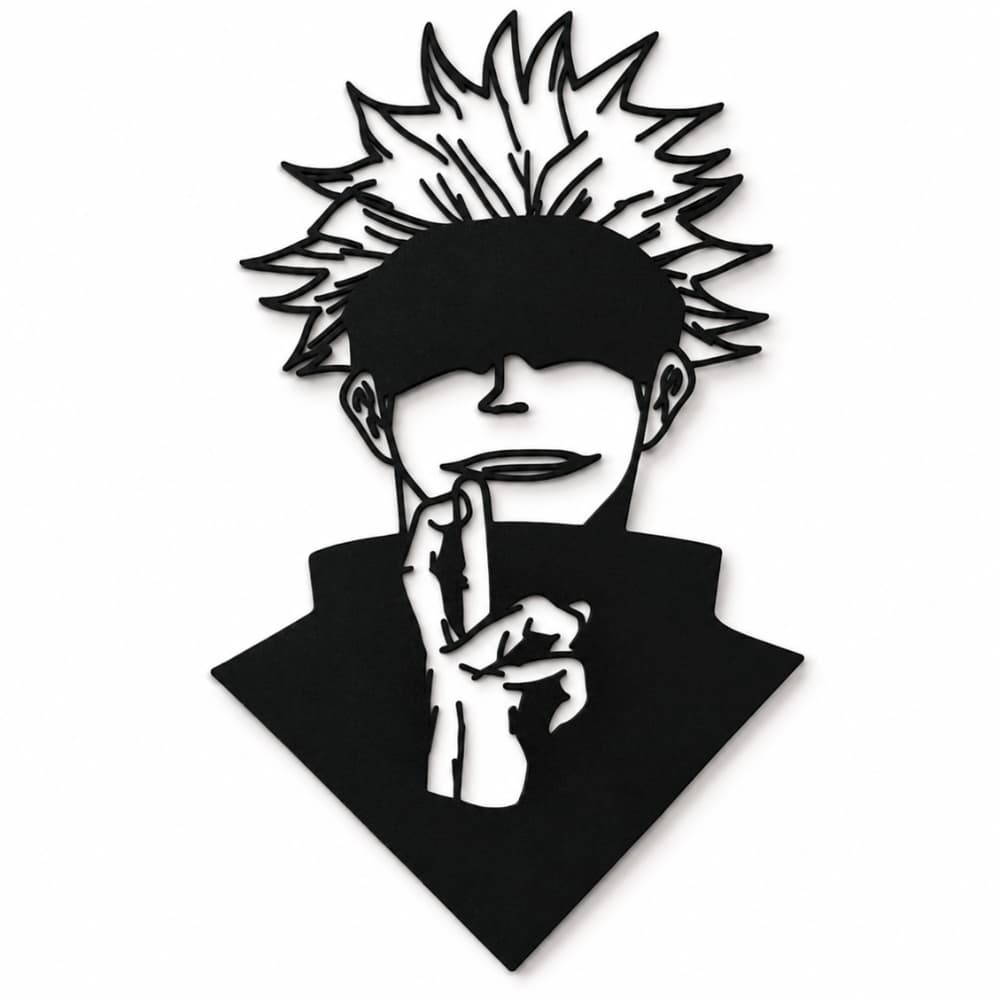 Decoração Satoru Gojo Anime para Parede Quarto Gamer Otaku Colecionador enfeite geek