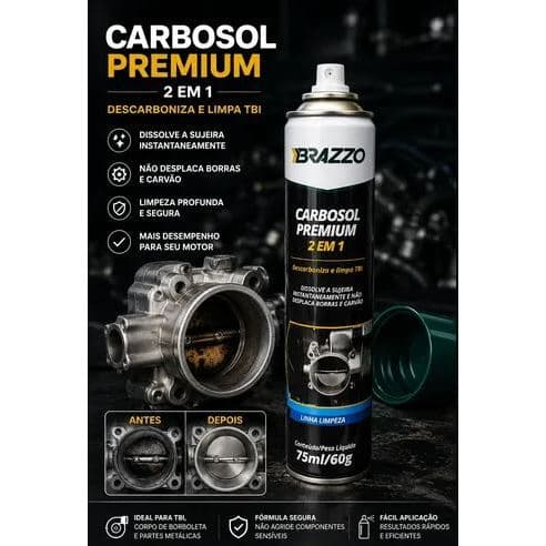 Descarbonizante 300ml Limpa Motor Peças – 300ml