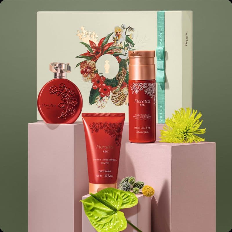 Kit Presente Floratta Red (3 Itens)