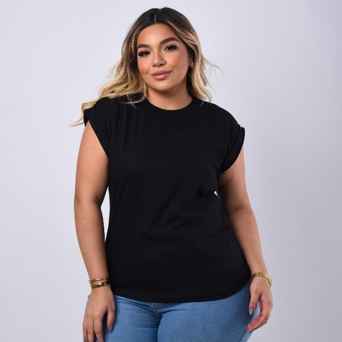 Blusa Plus Size Manga Japonesa Lisa Camisa 100% Algodão Camiseta Básica Muscle Tee