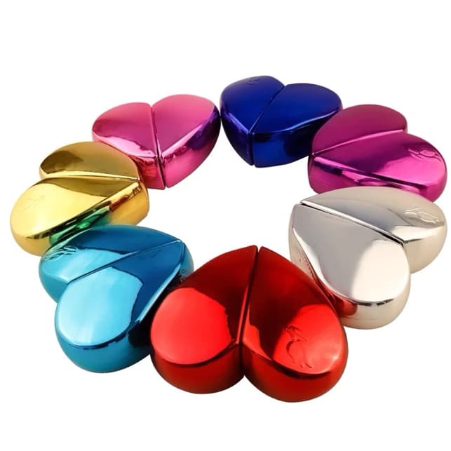 Frasco de perfume em forma de coração, recarregável, portátil,porta perfume para casa e viagem Cores Sortidas