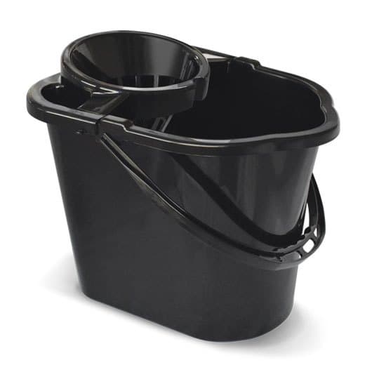 Balde Espremedor Para Panos 14 Lts Preto Arqplast Com Alça De Plástico