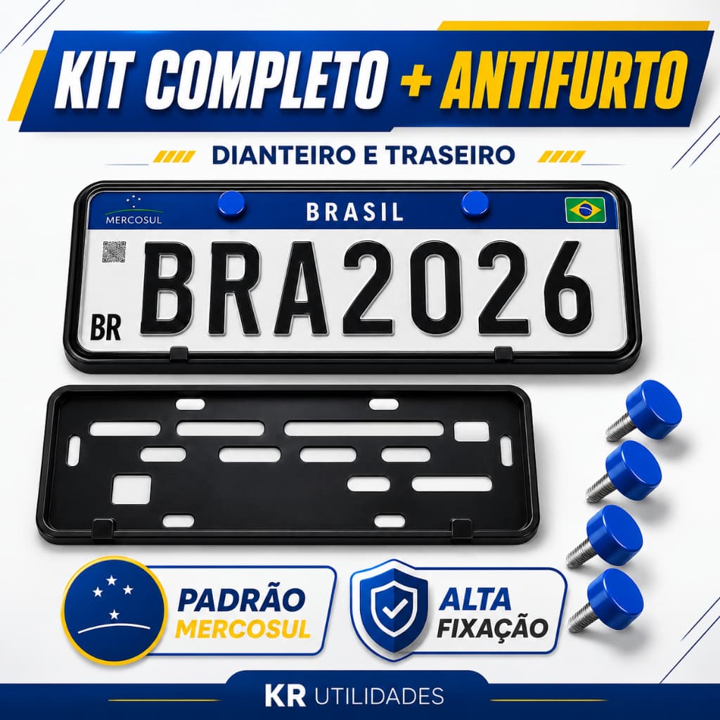 Suporte Automotivo Par de Suportes Com Lacre e Parafuso