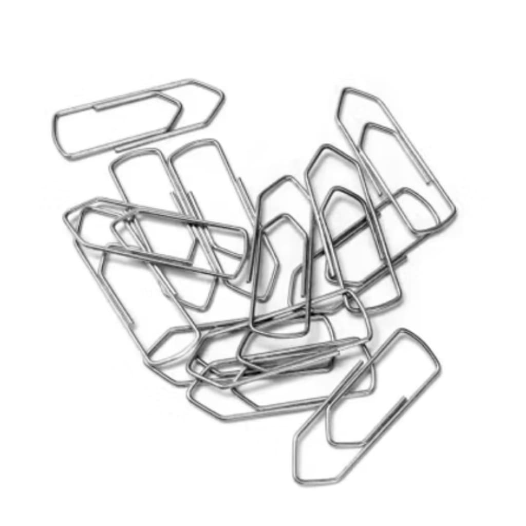 Clips para Papel Nº 2/0 720 Unidades Aço Galvanizado Econômico Escritório Organização
