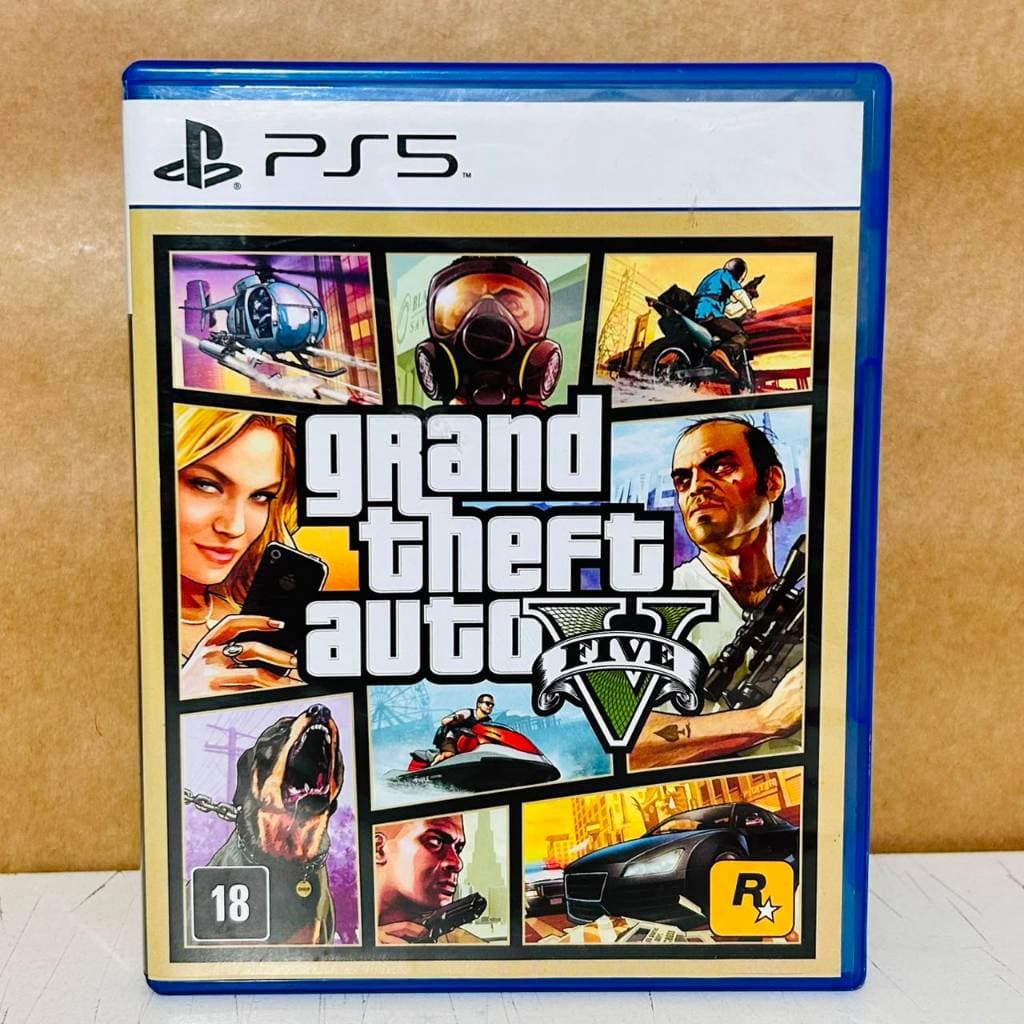 GTA V Mídia Física Seminovo Original PS5