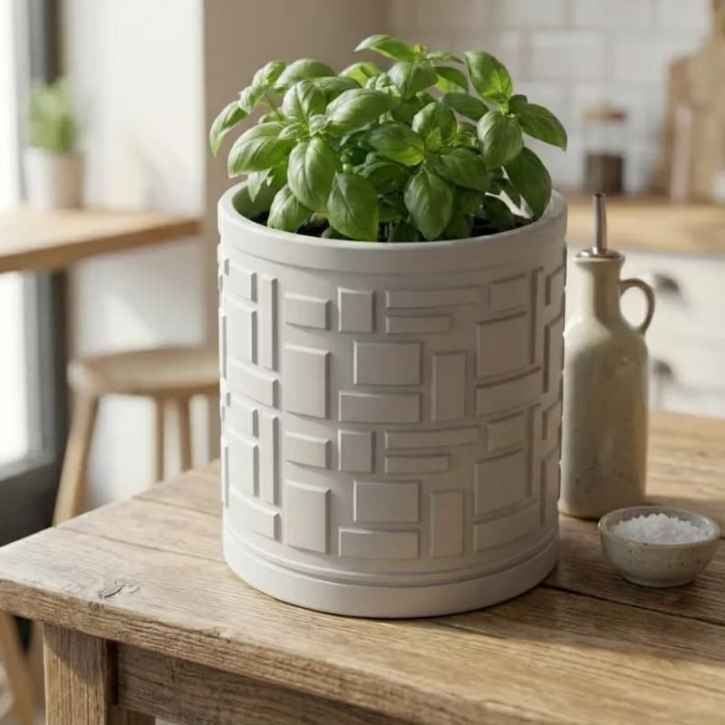 Vaso Textura Geométrica de 11cm de altura