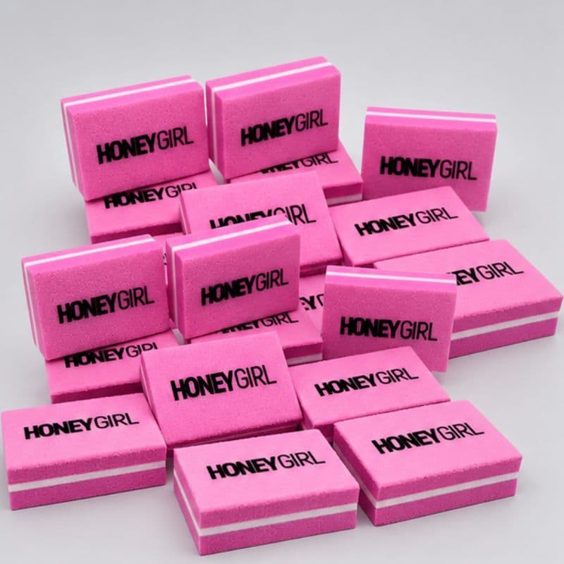Mini Lixas Buffer Honey Girl Kit Com 50 Unidades