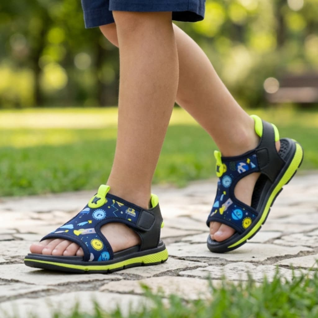Sandália Papete Infantil Masculina Barato Menino Escolar Confortável 22 ao 27
