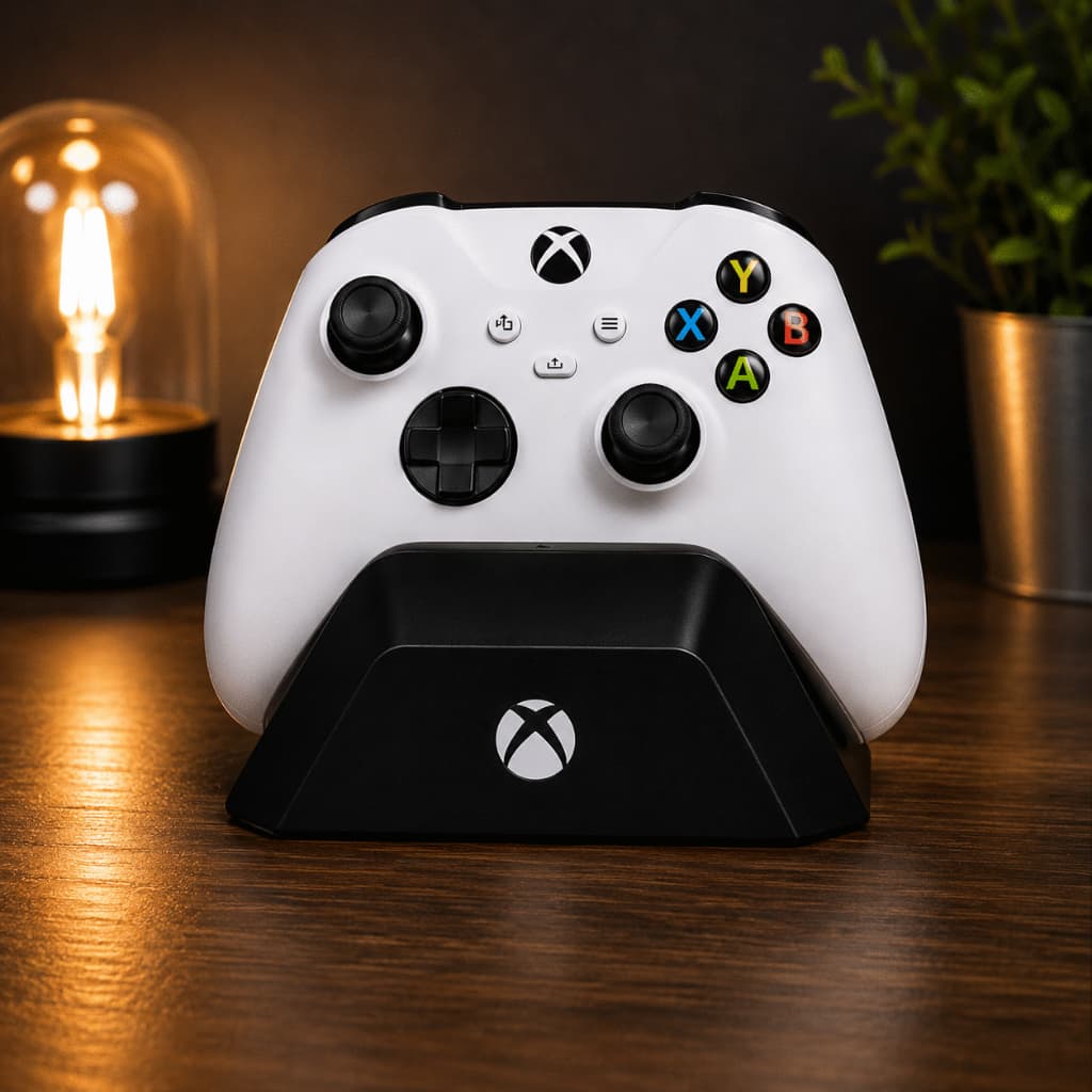 Suporte Branco de Mesa para Controle Xbox
