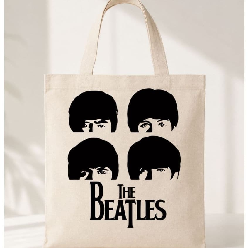 Ecobag The Beatles Bolsa Ecologica Estampada Rock Vintage Sacola Reutilizável