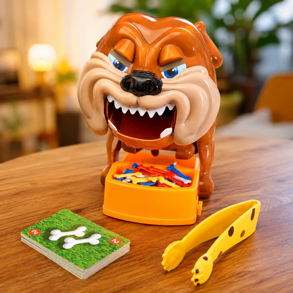 Jogo Buldogue Pega Ossos Brinquedo Interativo