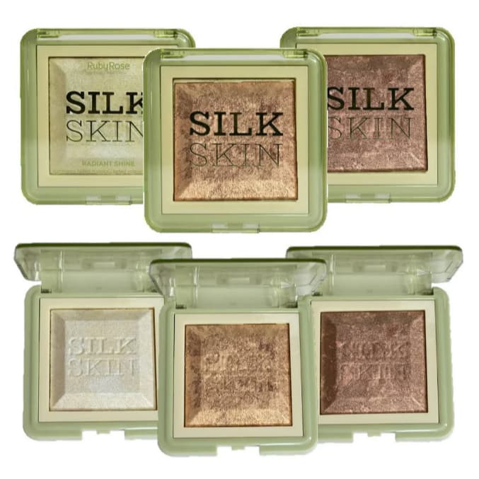 Iluminador Facial Ruby Rose Radiant Shine Glow Intenso Alta Pigmentação
