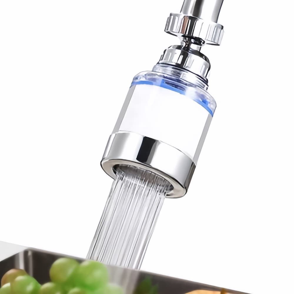 Filtro de Torneira Rotativo Universal Purificador de Água Remove Cloro Booster para Cozinha