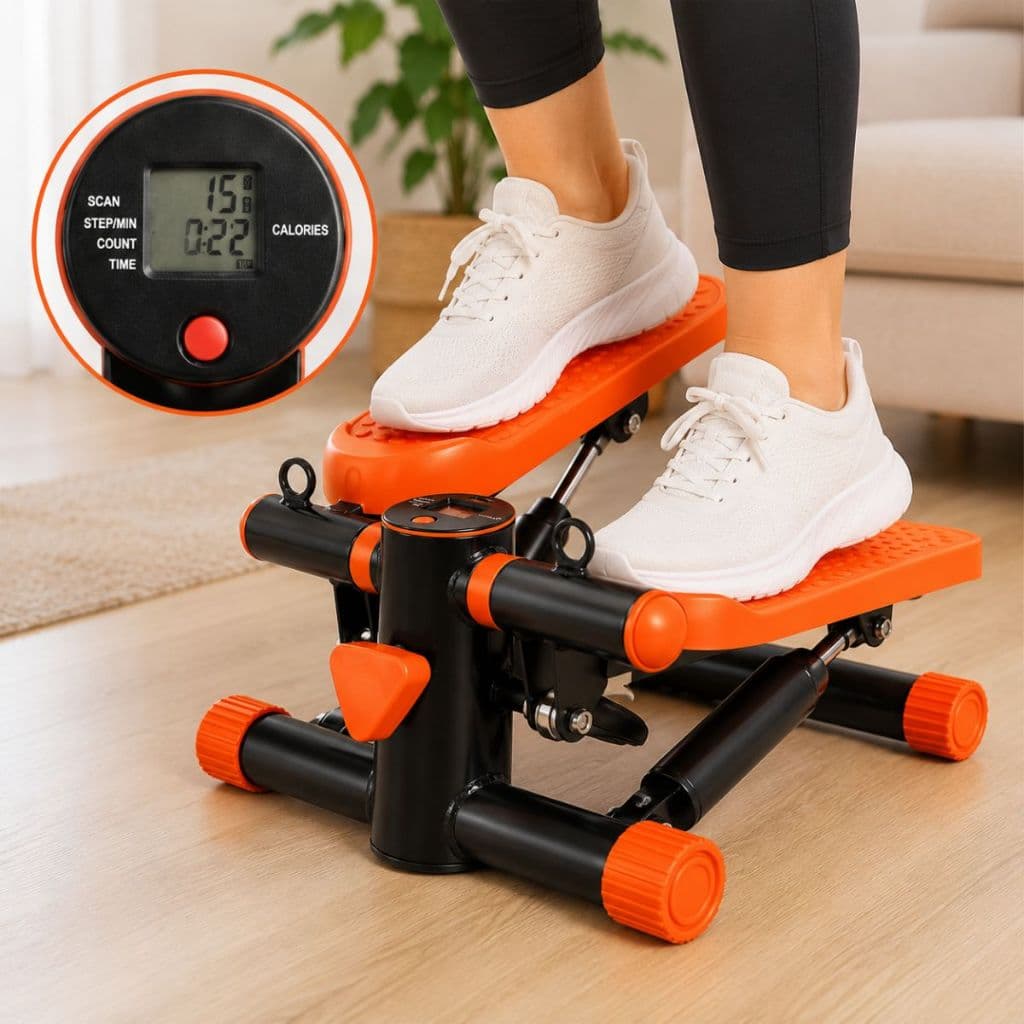 Mini Stepper Simulador Caminhada MIG Monitor LCD Exercício Aeróbico Pernas Glúteos Casa 100kg