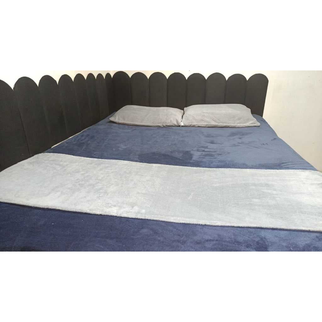 Kit 3 Peças Para Cama Casal Decorativo 1 Peseira (Soft) e 2 Porta Travesseiro (Soft)