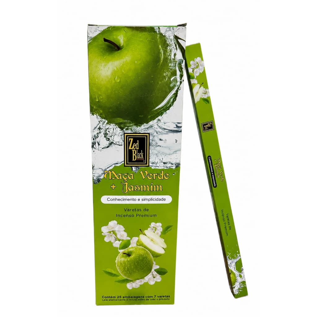 Incenso ZedBlack Maça Verde + Jasmin