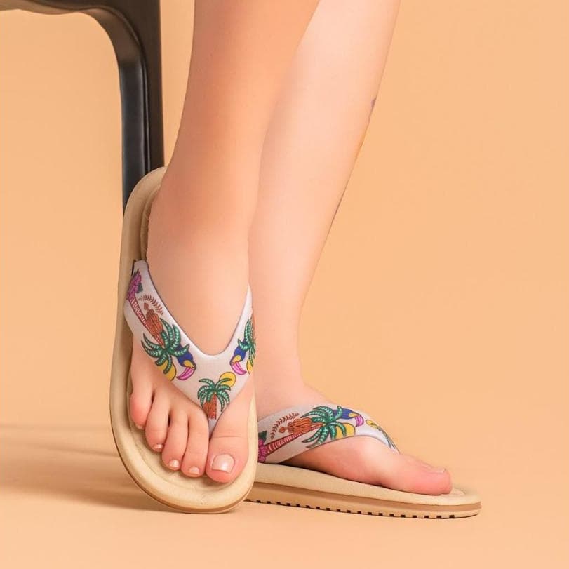 Chinelo feminino ortopedico confortavel macio