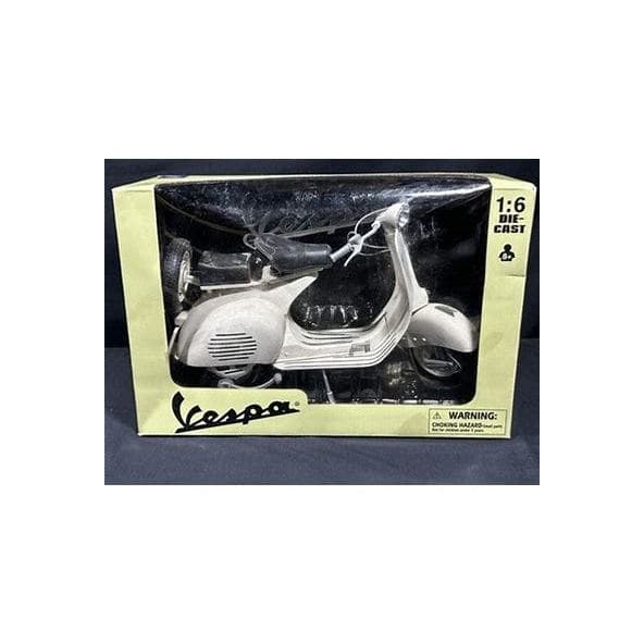 Miniatura Moto Clássica Vespa 1:6 Metal Diecast Colecionável