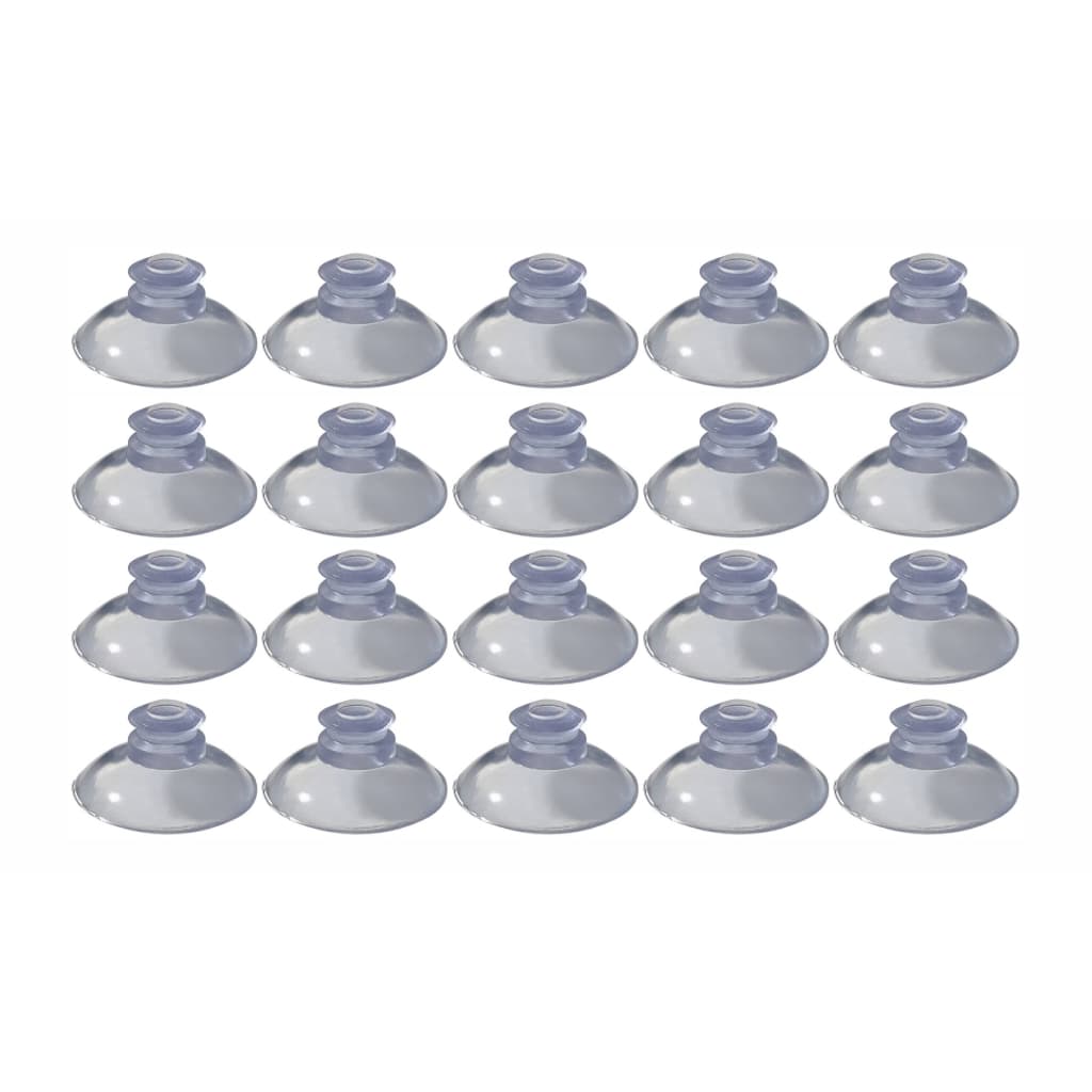 Ventosas Pvc Cristal 20mm Diâmetro Silicone Fixação em Vidro Acrílico