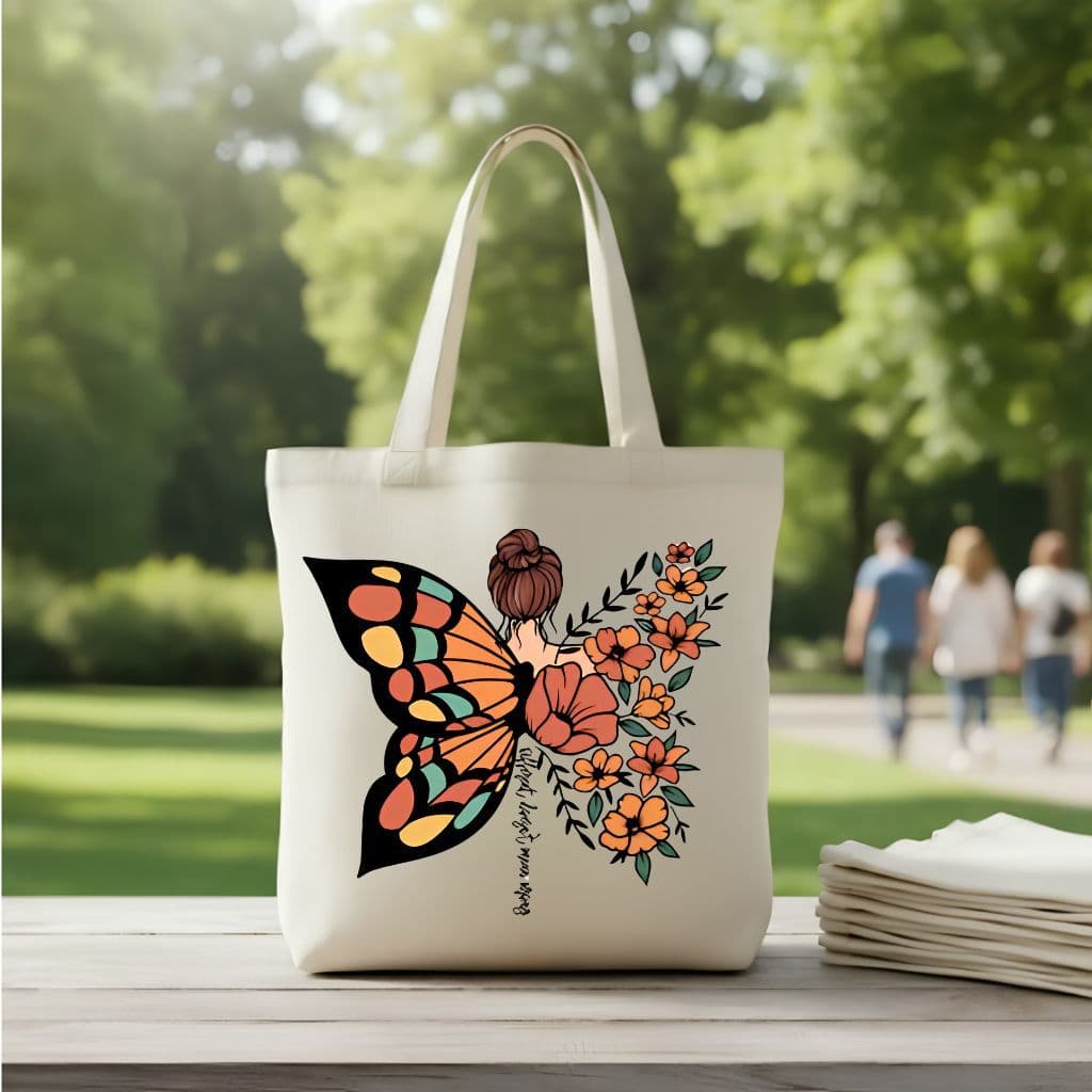 EcoBag Bolsa Tecido Algodão Cru Com Alça Resistente
