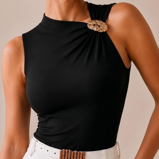 Blusas poliamida feminina trabalho passeio dia dia balada
