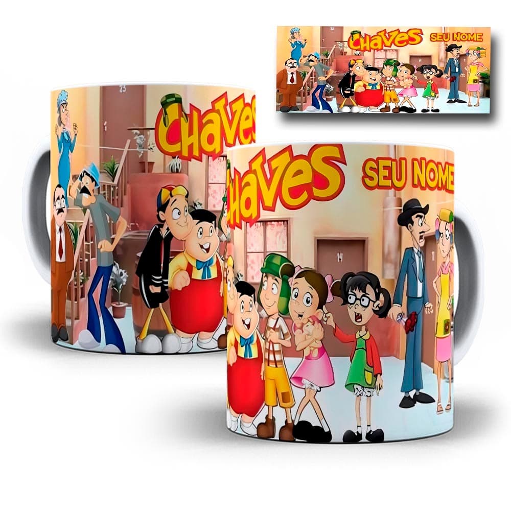 Canecas Chaves em Porcelana Personalizada