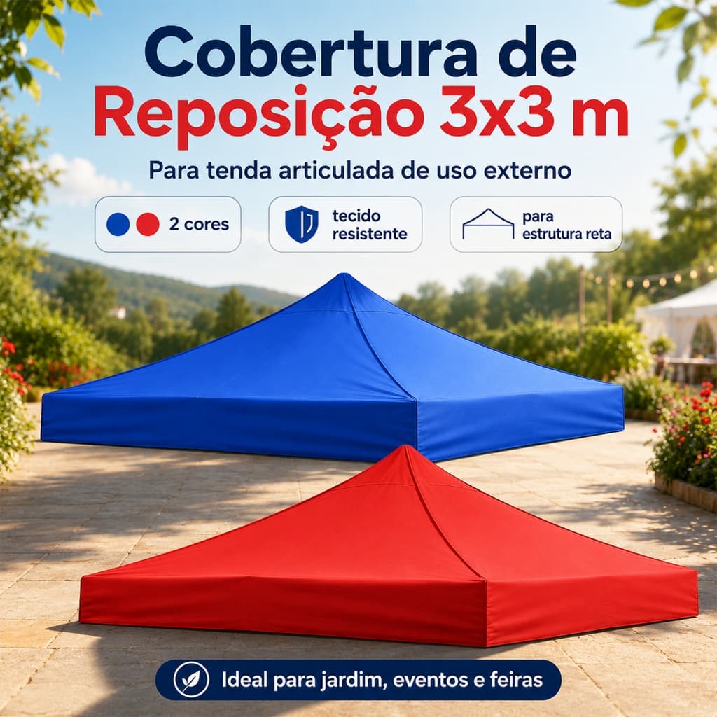 Lona Cobertura De Reposição Para Tenda Gazebo 3x3m (Sem Armação)