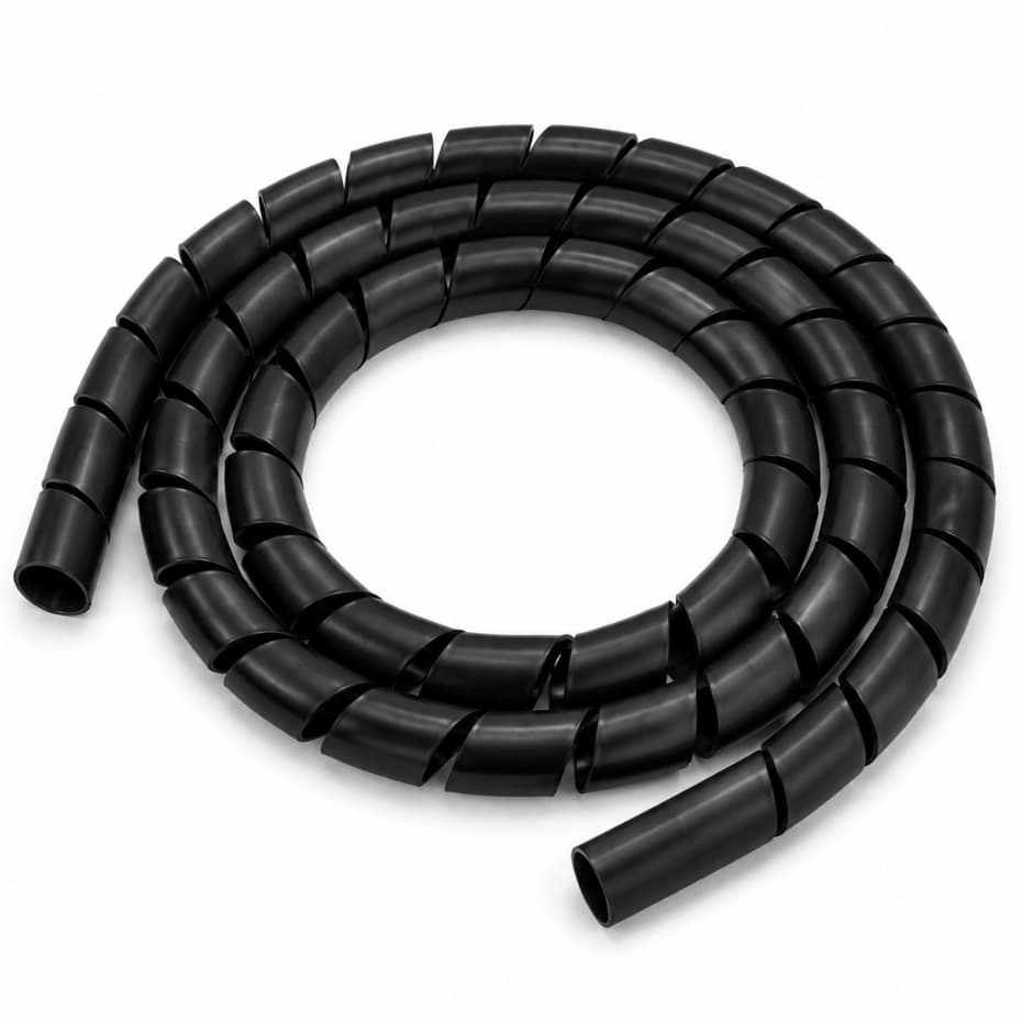 Tubo Espiral Organizador Flexível De Fios Cabo 1 Metro Protetor De Cabos Para Escritório Casa